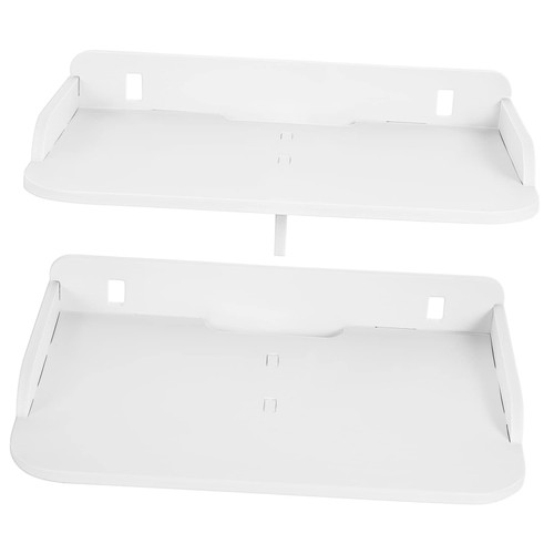Garneck 2 Pcs Set Top Box Rack Locker Shelf Plastic Bookshelf Wall Mounted Shelves for Storage Wall Shelves Kitchen Organizer Shelf Shower Organizer Floating Shelves Bathroom Wall Shelf