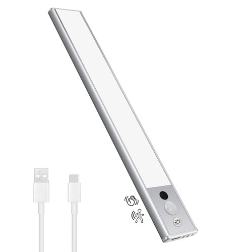 PinPure Wireless Under Cabinet Light,Motion Sensor Cabinet Light,Ultra Thin Magnet Closet Night Light Indoor for Kitchen, Wardrobe, Hallway, Stairway
