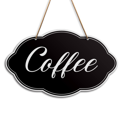 Coffee Sign Kitchen Wall Decor, Home Sign for Kitchen Coffee Bar Station Wood Farmhouse Hanging Coffee Shop Corner Cafe Wall Decor Sign Plaque, Housewarming Gifts for Coffee Lover