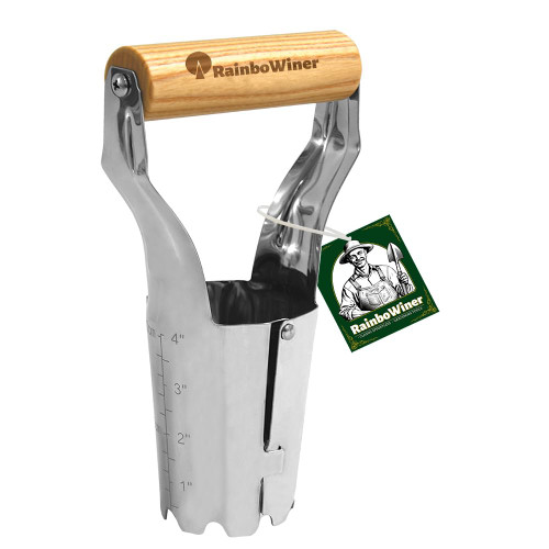 RainboWiner Bulb Planter Garden Tool with 4" Depth Measurment - Ideal for Planting Bulbs Tulips, Daffodils, Dahlias, Garlics - Perfect for Digging Holes, Soil Release, Transplanting RainboWiner Bulb Planter Garden Tool with 4" Depth Measurment - Ideal for Planting Bulbs Tulips, Daffodils, Dahlias, Garlics - Perfect for Digging Holes, Soil Release, Transplanting