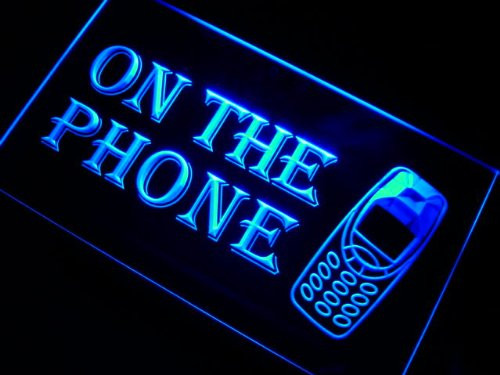 ADVPRO m100-b On the Phone Neon Light Sign