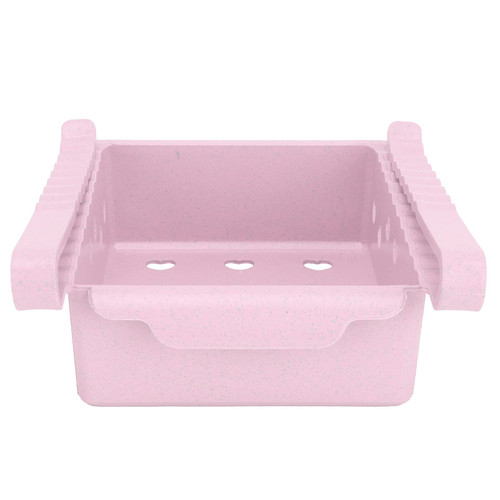 Organize Shelf Hanging Outside Fruit Vegetable Storage Rack Fridge Shelf Holder Storage Box Box Kitchen Accessories Storage Rack for Home Kitchen(pink)