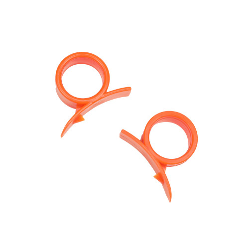 Chef Craft Select Plastic Orange Peeler, 2.25 inches in length 2 piece set, Orange