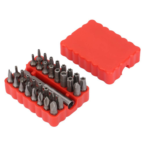 Hollow Bit, 33 in 1 Hollow Screwdriver Bit Chrome Vanadium Steel Hex Cross Star Screw Bits Extension Rod, machine screws