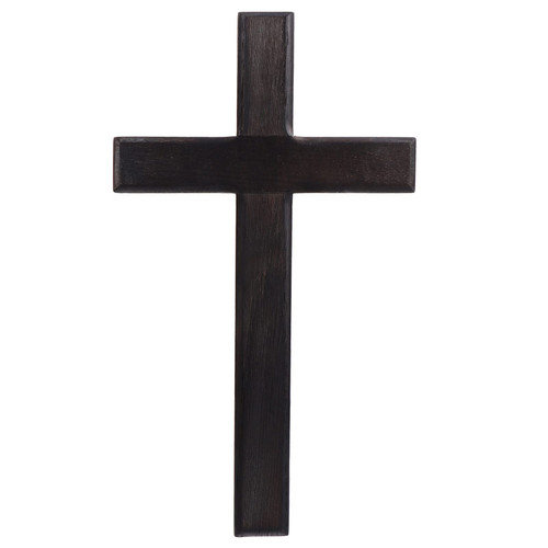 BESPORTBLE Wooden Cross Wall Cross Jesus Christ Cross Wall Mounted Wood Black Holy Jesus Cross Wall Hanging Catholic Crucifix Jesus Christ Crosses for Home Weddings Party Meditation Decoration 1Pc
