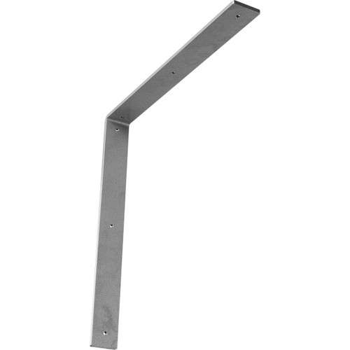 Ekena Millwork BKTMHA Steel Bracket Hamilton, 2"W x 18"D x 18"H, Hammered Gray