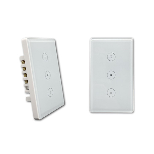 Smart zigbee Curtain Wall Switch Compatible with Alexa and Google Home,App Remote Control and Voice Control, Device Sharing and Timer Function,Require hub, (Monorail Curtain Touch Switch)