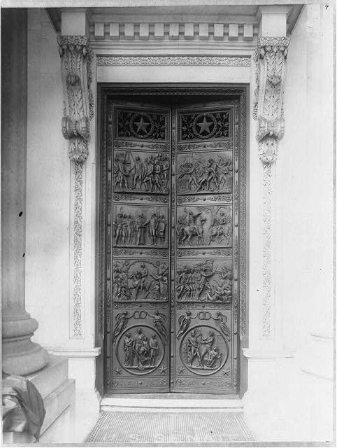 HistoricalFindings Photo: Views and Details of Capitol - Bronze Doors of Senate