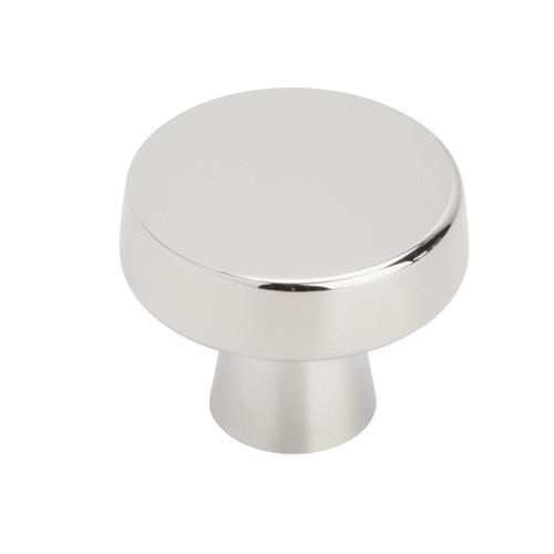 Amerock | Cabinet Knob | Polished Chrome | 1-5/16 inch (33 mm) Diameter | Blackrock | 1 Pack | Drawer Knob | Cabinet Hardware