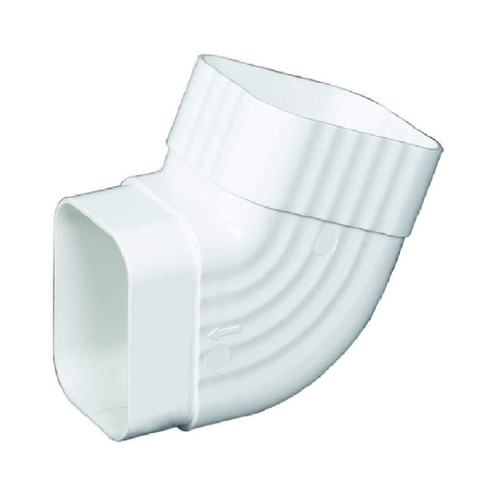Amerimax Home Products Gutter Elbow VNYL WHT B