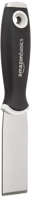 Amazon Basics 1-1/4" Chisel, Soft Grip, Carbon Steel Putty Knife with Hammer End