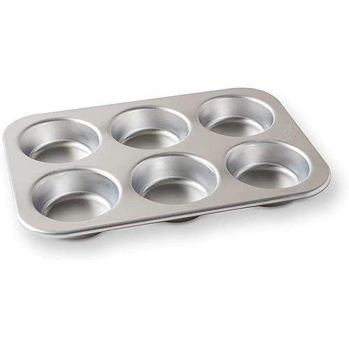 Nordic Ware Jumbo Muffin Pan, Six 4in Cups, Natural Nordic Ware Jumbo Muffin Pan, Six 4in Cups, Natural