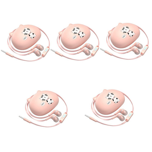 UKCOCO 5pcs Universal Wired Headset Headphones Over Ear Earbuds for PC Wire Earbuds Earbuds with Microphone Earphones Wired with Mic Earbuds Wired Headphone Cable in-Ear