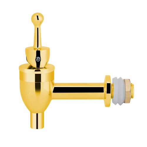Faucet Tap for Beer Barrel, Copper Faucet Beer Barrel Faucet Tap Drink Beverage Dispenser Wine Beer Beverage Drink Dispenser Replacement Faucet(Golden(1.2 cm))