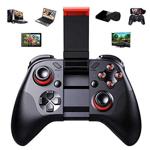 Bluetooth Wireless Video Game Controller  Gamepad Gaming Joystick With Holder Remote Control for Android, Mobile Smart Phone, OS, Samsung Gear VR, Tablet, PC, TV Box, Laptop, Steam, Windows Games