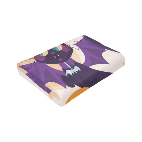 Flannel Blanket Warm Plush Throw Blankets Cute Halloween Vampire Cat and Pumpkin Soft Cozy Fuzzy Bed Blanket for Home Chair Sofa Couch 40x30 Inches