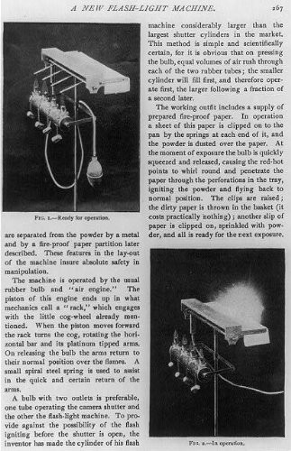 HistoricalFindings Photo: New Flash Light Machine,Photo Flash Device,1897,Operate