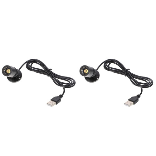 Uonlytech 2 Pack Jewelry Showcase Small LED Spot Light Indoor USB Small LED Spotlight USB- Powered Small Spotlight for Jewelry Spotlight- USB Powered