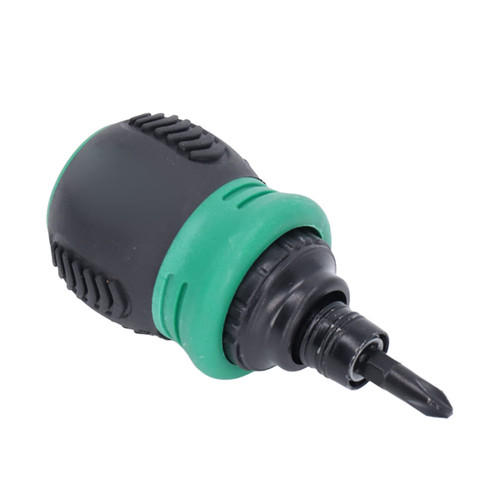 Multi Bit Ratcheting Screwdriver,Ratcheting Screwdriver,2 In 1 Stubby Multi Screwdriver,Chrome Vanadium Steel Hardware(green)