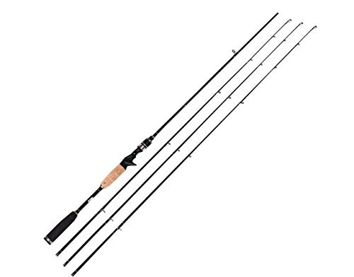 Entsport 2-Piece Casting Rod (Casting Rod with 3 Top Pieces, 7-Feet)