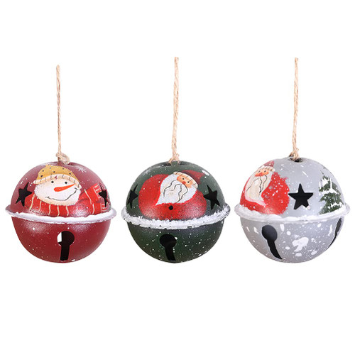 3pcs Xmas Bell Pendants Xmas Snowman Hanging Decoration Hanging Adornments Home Decor for Celebration Party