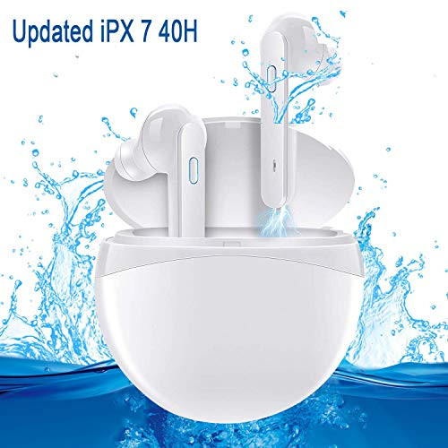 Updated 2019 True Wireless Earbuds Bluetooth Headphones iPX7 Waterproof 40H Cycle Playtime,Bluetooth 5.0 Auto Pairing Wireless Earphones Bluetooth Headset with Bass HiFi Stereo Sound and Charging Case Updated 2019 True Wireless Earbuds Bluetooth Headphones iPX7 Waterproof 40H Cycle Playtime,Bluetooth 5.0 Auto Pairing Wireless Earphones Bluetooth Headset with Bass HiFi Stereo Sound and Charging Case
