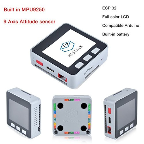 WINGONEER® M5Stack ESP32 Development Board Kit Wifi Bluetooth Expandable Compatible with Built-in MPU9250 with Arduino ESP32 M5Stack
