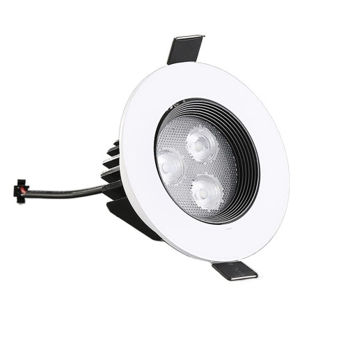 AIKUZ Modern Angle Adjustable Ceiling Spotlights Nordic Downlight Anti-Dazzle Commercial LED Ceiling Lighting Fixture Aluminum Indoor Decor Recessed Mall Panel Lamp Ultra Slim (Color : White Light_7w