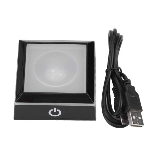 3D LED Square Light Base LED Light Display Stand Base Square Holder Multicolor with USB Cable