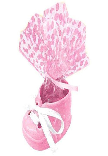 amscan Delightful Bootie Baby Shower Party Favors Kit (12 Count), 3.2 x 10.1, Pink