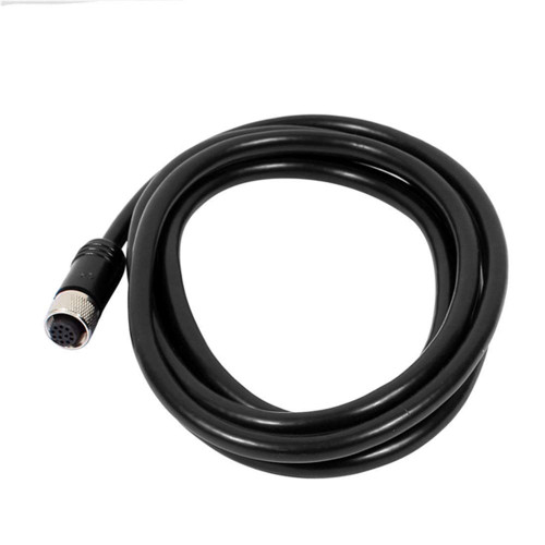 Elecbee M12 Cable Assembly Female Straight 12 Pins Connector Aviation Socket Electrical Cable 1M AWG26 A Code