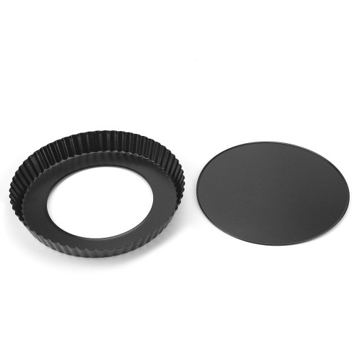 plplaaoo 9 Inch Non-stick Pizza Bakeware with Removable Bottom,Tart Pan,Reusable Pizza Loose Bottom Tart Pie Pan Quiche Pan,for Baking Pies Quiches Baking Tool