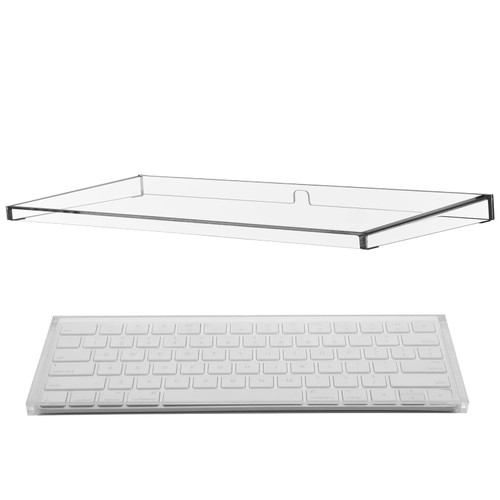 CaSZLUTION Acrylic Keyboard Dust Cover: Clear Magic Keyboard Protector Case Compatible with Apple Wireless Magic Keyboard Model A1644 A2449 A2450