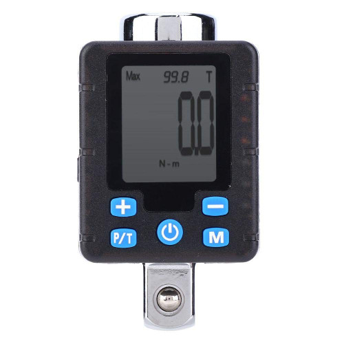 ViaGasaFamido Digital Torque Wrenches Adapter, Electronic Digital Display Adjustable Torque Meter Wrench Socket Tool Steel Torsion Measuring Meter Tester(BDA4-200)