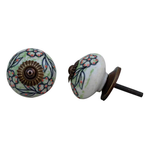 Indian Shelf 10 Pieces Draw Pulls | Leaf Cupboard Knobs | Black Cabinet Door Knob | Ceramic Cute Drawer Knobs | Vintage Dresser Knobs | Dresser Drawer Pulls and Knobs