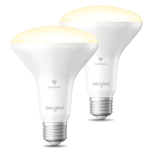 Sengled Alexa Light Bulbs, Updated FFS Smart Flood Light, Smart Bulb That Works with Alexa & Google Assistant, 7.5W 65W Equivalent,2700K BR30 Smart Light, No Hub Required, 2.4Ghz WiFi Only, 2 Pack