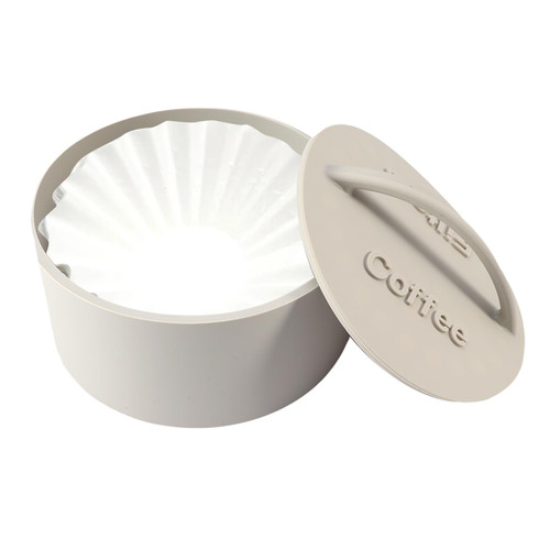 Coffee Filter Holder, Silicone Coffee Pod Holder With Lid, Coffee Filter Storage Container Basket, Coffee Filter Case for Counter, Coffee Bar Accessories Storage Organizer(Grey) Coffee Filter Holder, Silicone Coffee Pod Holder With Lid, Coffee Filter Storage Container Basket, Coffee Filter Case for Counter, Coffee Bar Accessories Storage Organizer(Grey)