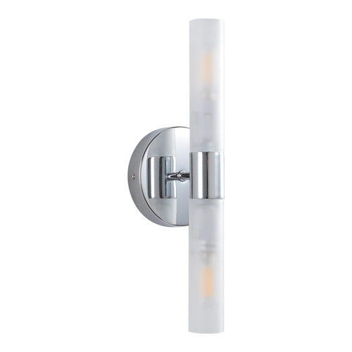 Chrome Wall Sconce Lighting Bathroom Vanity Light Fixture Modern Indoor Interior Bedroom Wall Sconces with Frosted Glass Shade Wall Light Up and Down Wall Mount Lamp for Hallway Sconces Wall Lighting Chrome Wall Sconce Lighting Bathroom Vanity Light Fixture Modern Indoor Interior Bedroom Wall Sconces with Frosted Glass Shade Wall Light Up and Down Wall Mount Lamp for Hallway Sconces Wall Lighting