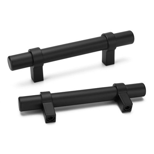 Peaha Black Cabinet Handles for Kitchen Cabinets 20 Pack - LST16BK76 3in Cabinet Handles Black Kitchen Drawer Pulls Black Cabinet Pulls Stainless Steel