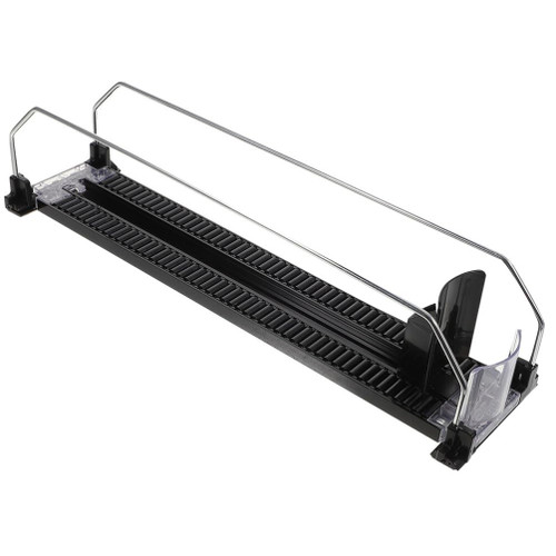 BESTonZON Fridge Drinks Pusher 340-350mm Supermarket Shelf Pusher Refrigerator Bottle Can Organizer Soda Dispenser Display Stores Shelf Pusher Glide Beverage Shelf for Supermarket