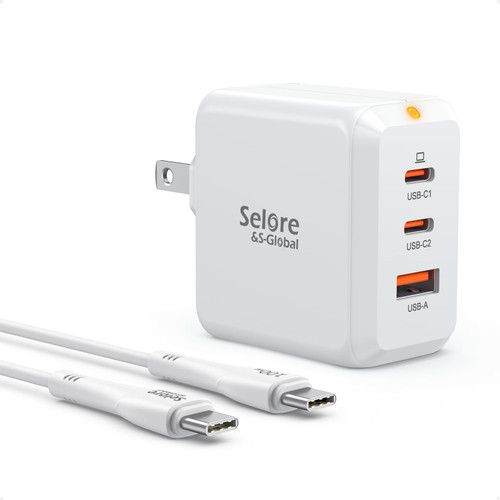 USB C Charger Block, SELORE 67W GaN Charger Foldable Fast Charging Block, PPS 3-Port Wall Charger Adapter with USB-C Cable for MacBook Pro/Air, iPad Pro, Galaxy S23/S22, iPhone 14, Dell XPS, Laptop USB C Charger Block, SELORE 67W GaN Charger Foldable Fast Charging Block, PPS 3-Port Wall Charger Adapter with USB-C Cable for MacBook Pro/Air, iPad Pro, Galaxy S23/S22, iPhone 14, Dell XPS, Laptop
