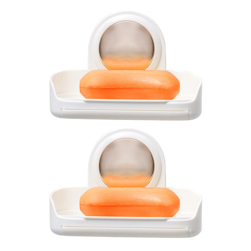 TAILI Soap Dish Suction Cup Drill-Free, Soap Holder for Shower Wall Mounted, Strong Sponge Soap Holder for Bathroom, Shower, Tub, Kitchen Sink, Self-Draining for Keep Dry, Removable - 2 Pack TAILI Soap Dish Suction Cup Drill-Free, Soap Holder for Shower Wall Mounted, Strong Sponge Soap Holder for Bathroom, Shower, Tub, Kitchen Sink, Self-Draining for Keep Dry, Removable - 2 Pack