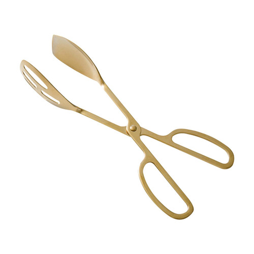 Food Serving Tong,Stainless Steel Serving Tongs Scissor Tongs,Buffet Party Catering Serving Tongs,Salad Tongs Cake Tongs Bread Tongs Kitchen Tongs,for Kitchen Party Restaurant(Gold)