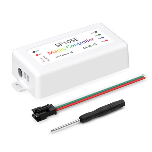 Meruido SP105E iOS/Android APP Wireless Bluetooth Controller for WS2811 WS2812B WS2815 WS2813 WS2801 SK6812 WS2815 SK9822 APA102 etc LED Strip Pixel Fairy String Module Panel Light