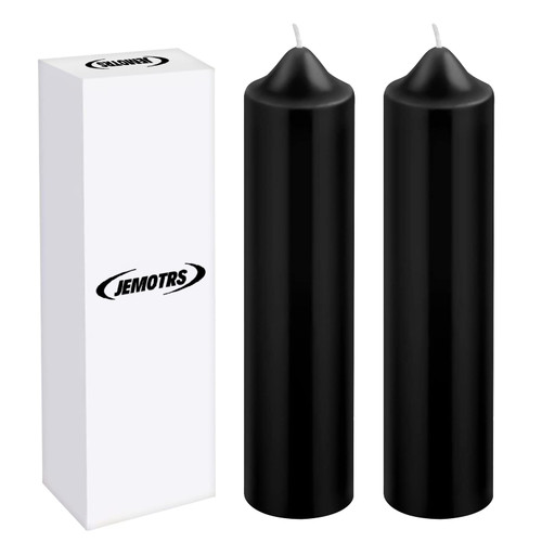 Low Temperature Candles, Low Temp Candles Wax Candles, Romantic Valentine Candles for Couples, Weddings, Home Decor-2Pack, Black