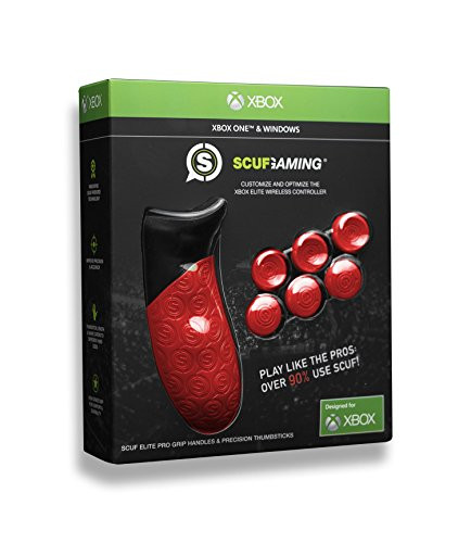 Scuf Gaming Elite Precision Thumbsticks and Pro Grip Handles - Red - Only Compatibile With Xbox One Elite Wireless Controller [xbox_one]