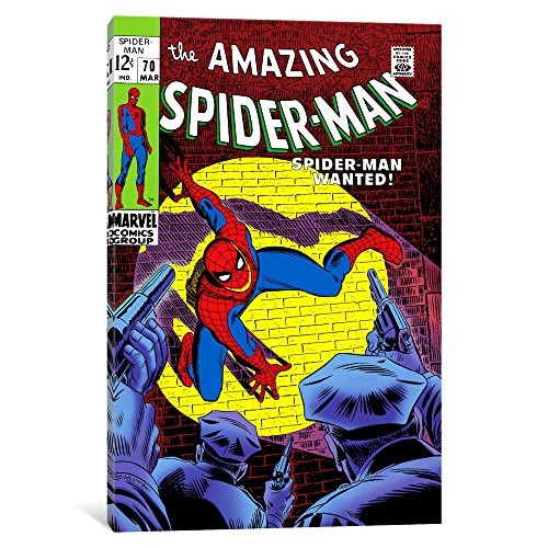 iCanvasART MRV52 Marvel Comic Book Spider-Man Issue Cover No.70 by Marvel Comics Canvas Print, 18 by 12-Inch, 0.75-Inch Deep