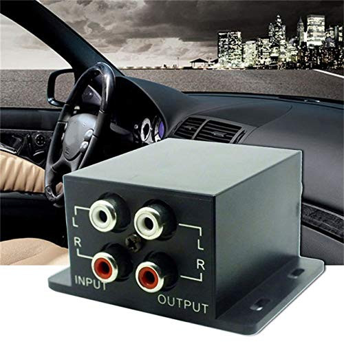 Davitu Cables, Adapters & Sockets - Car Auto Power Amplifier Audio Regulator Bass Subwoofer Equalizer Crossover Controller 4 RCA Adjust Line Level Volume Amplifier - (Color Name: Black)