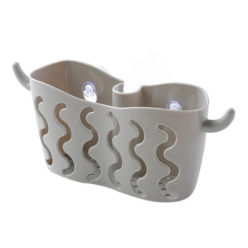 IKAXIYO Bathroom Corner Shelf Suction Shower Cup Storage Wall Basket Rack Organizer