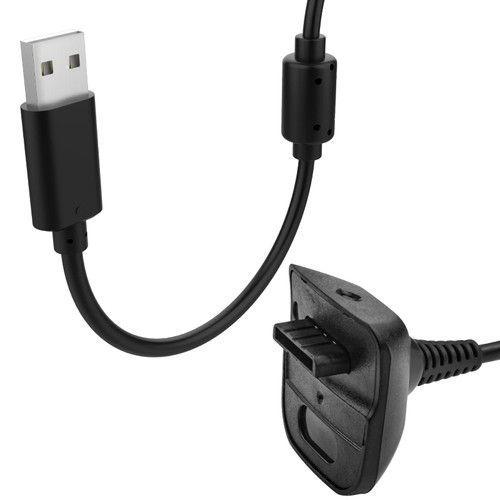 Xbox 360 Controller Charging Cable - Replacement for Microsoft Xbox 360 / Xbox 360 Slim Wireless Gaming Controllers Charger